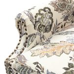Theodor Green Floral Wingback Nailhead Accent Chair 10 Theodor Green Floral Wingback Nailhead Accent Chair