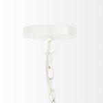 Theta 30.0 L x 30.0 W x 15.0 H White-Washed Beaded Chandelier