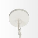 Theta 30.0 L x 30.0 W x 15.0 H White-Washed Beaded Chandelier