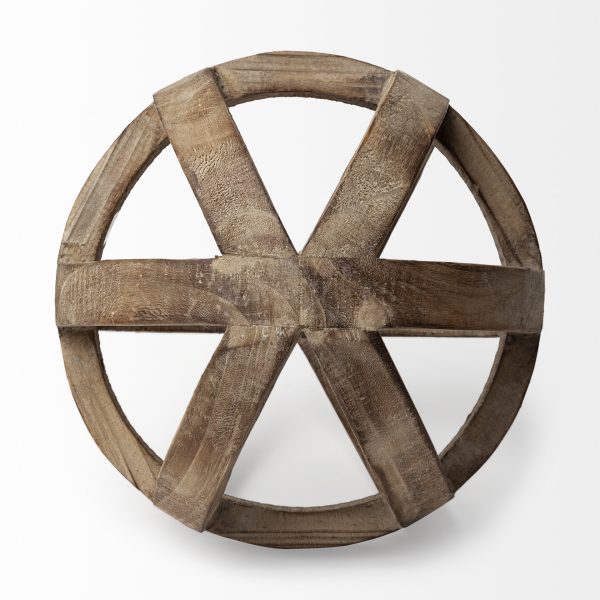 Tibik 8L x 8W Natural Wooden Orb 5