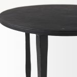 Timothy 16.0L x 16.0W X 20.0H Ebony Black Iron Side Table
