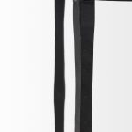 Timothy 16.0L x 16.0W X 20.0H Ebony Black Iron Side Table
