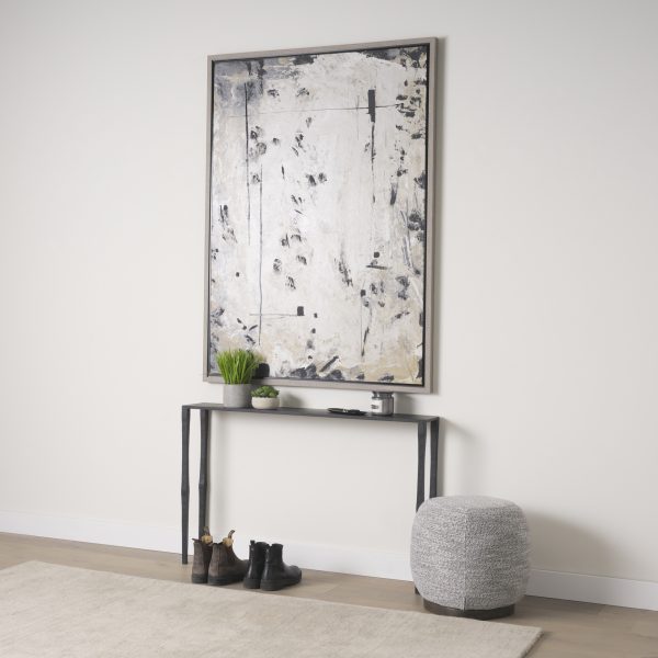 Timothy 48.0 X 8.0 X 30.0 Ebony Black Iron Console Table 1