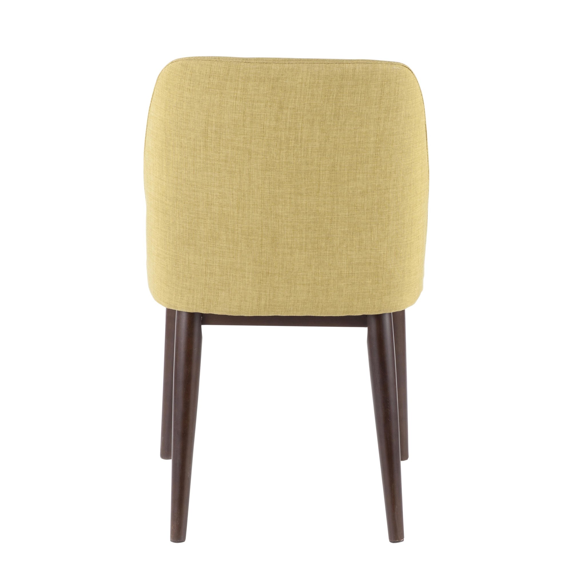 Tintori Green Fabric Contemporary Dining Chairs (Set of 2) 6 Tintori Green Fabric Contemporary Dining Chairs (Set of 2) - Image 6