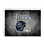Titans 4x6 Distressed Officially Licensed NFL Area Rug