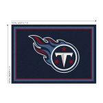 Titans 6x8 Officially Licensed NFL Team Spirit Area Rug