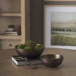 Tomiko Decorative Brass Finished Cast Aluminum Round Bowls