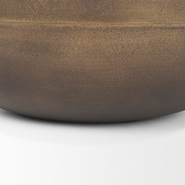 Tomiko Decorative Brass Finished Cast Aluminum Round Bowls 8