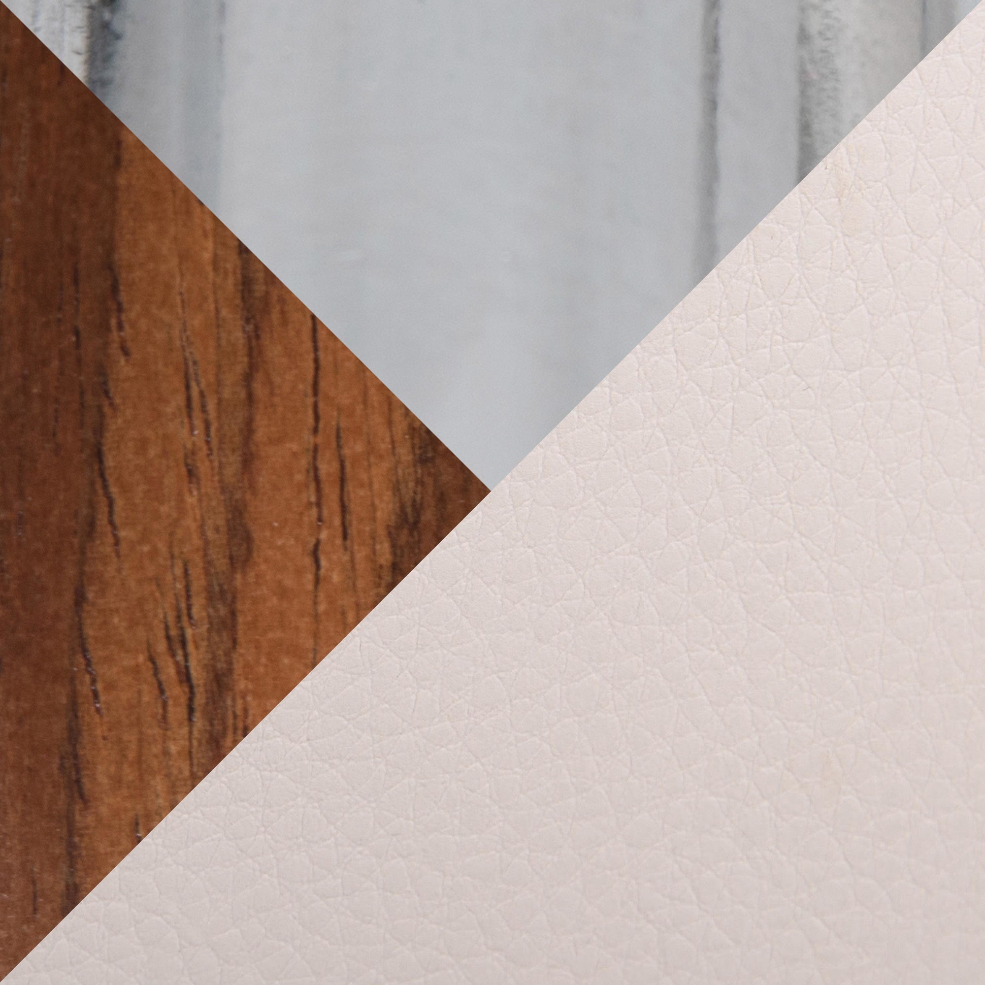 Toriano 24-Inch Mid-Century Modern Walnut Cream Swivel Counter Stools (Set of 2) 7 Toriano 24-Inch Mid-Century Modern Walnut Cream Swivel Counter Stools (Set of 2) - Image 7