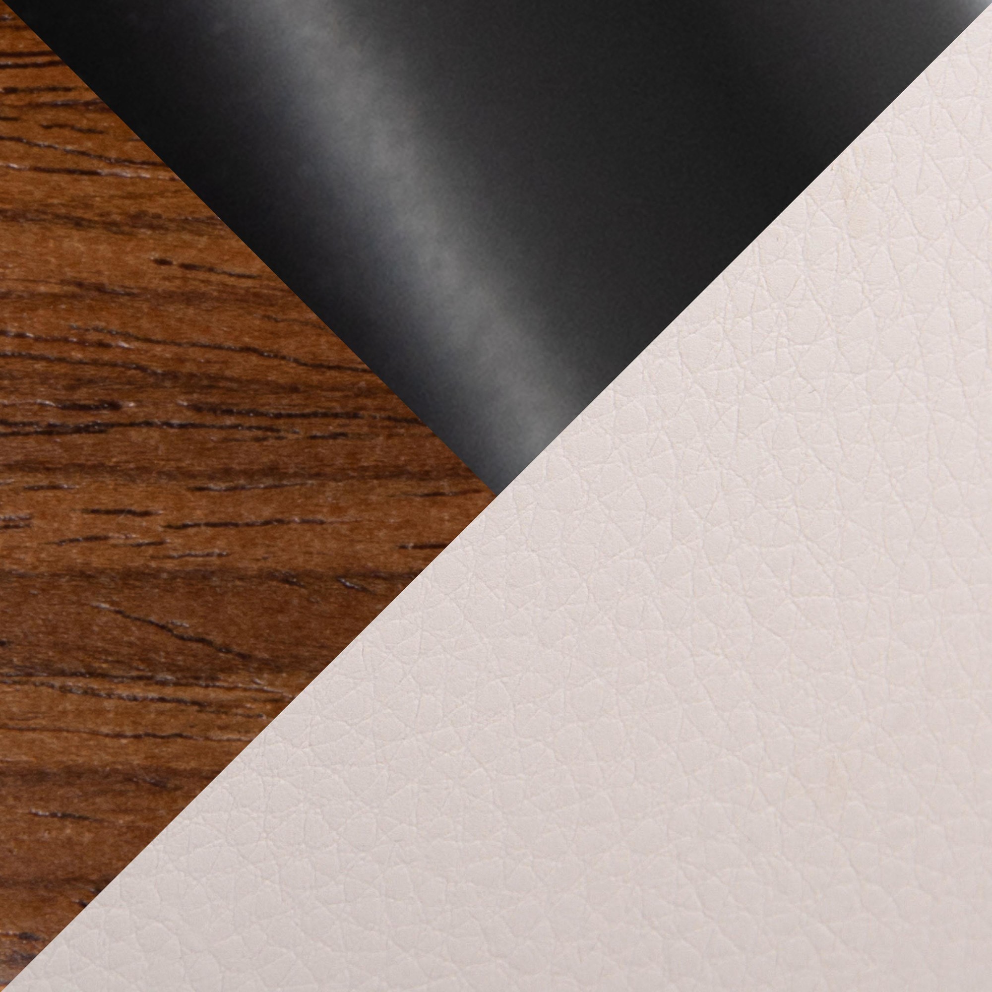 Toriano 24-Inch Walnut Wood Cream Faux Leather Swivel Stool (Set of 2) 7 Toriano 24-Inch Walnut Wood Cream Faux Leather Swivel Stool (Set of 2) - Image 7