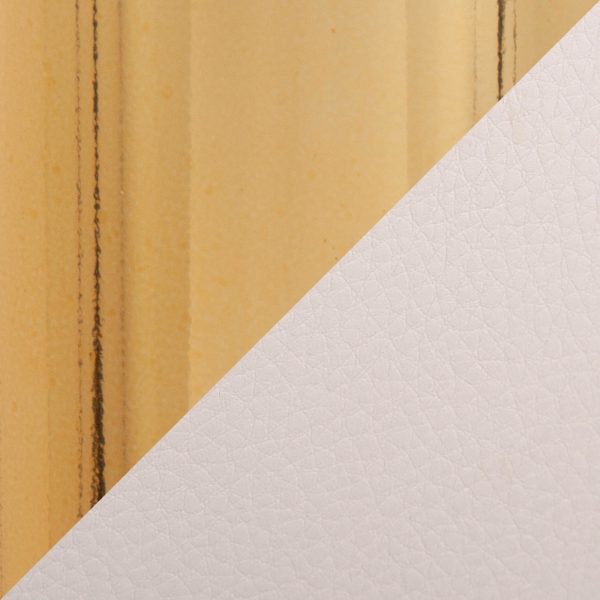 Toriano 26 Cream Faux Leather Gold Contemporary Swivel Stools Set of 2 10