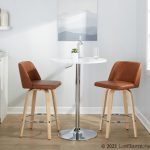 Toriano 26-Inch Camel Faux Leather Contemporary Swivel Counter Stool (Set of 2) 15 Toriano 26-Inch Camel Faux Leather Contemporary Swivel Counter Stool (Set of 2)
