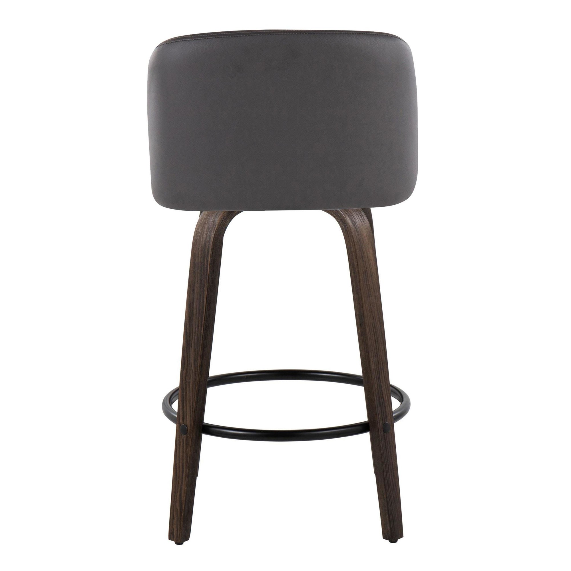 Toriano 26-Inch Mid-Century Modern Swivel Counter Stools (Set of 2) (Set of 2) 5 Toriano 26-Inch Mid-Century Modern Swivel Counter Stools (Set of 2) (Set of 2) - Image 5