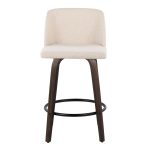 Toriano 26 Mid-Century Modern Cream Swivel Counter Stools (Set of 2) 13 Toriano 26 Mid-Century Modern Cream Swivel Counter Stools (Set of 2)