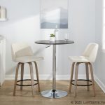 Toriano 26in Contemporary Swivel Counter Stools Light Grey (Set of 2) (Set of 2) 14 Toriano 26in Contemporary Swivel Counter Stools Light Grey (Set of 2) (Set of 2)