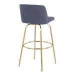 Toriano 30 Blue Contemporary Swivel Barstools (Set of 2) 19 Toriano 30 Blue Contemporary Swivel Barstools (Set of 2)