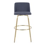 Toriano 30 Blue Contemporary Swivel Barstools (Set of 2) 21 Toriano 30 Blue Contemporary Swivel Barstools (Set of 2)