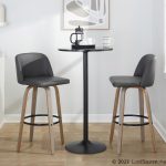Toriano 30" Contemporary Light Grey Swivel Barstools (Set of 2) 14 Toriano 30" Contemporary Light Grey Swivel Barstools (Set of 2)