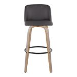 Toriano 30" Contemporary Light Grey Swivel Barstools (Set of 2) 21 Toriano 30" Contemporary Light Grey Swivel Barstools (Set of 2)
