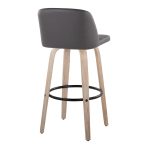 Toriano 30 Contemporary White-Washed Wood Swivel Barstools (Set of 2) 15 Toriano 30 Contemporary White-Washed Wood Swivel Barstools (Set of 2)