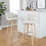 Toriano 30-Inch Contemporary Cream Swivel Barstools (Set of 2) 13 Toriano 30-Inch Contemporary Cream Swivel Barstools (Set of 2)