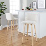 Toriano 30-Inch Contemporary Cream Swivel Barstools (Set of 2) 12 Toriano 30-Inch Contemporary Cream Swivel Barstools (Set of 2)