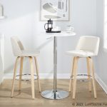 Toriano 30-Inch Contemporary Cream Swivel Barstools (Set of 2) 14 Toriano 30-Inch Contemporary Cream Swivel Barstools (Set of 2)