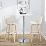 Toriano 30-Inch Contemporary Cream Swivel Barstools (Set of 2) 15 Toriano 30-Inch Contemporary Cream Swivel Barstools (Set of 2)