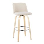 Toriano 30-Inch Contemporary Cream Swivel Barstools (Set of 2) 17 Toriano 30-Inch Contemporary Cream Swivel Barstools (Set of 2)