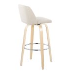 Toriano 30-Inch Contemporary Cream Swivel Barstools (Set of 2) 19 Toriano 30-Inch Contemporary Cream Swivel Barstools (Set of 2)