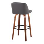 Toriano 30-Inch Mid-Century Modern Grey Swivel Barstool (Set of 2) 11 Toriano 30-Inch Mid-Century Modern Grey Swivel Barstool (Set of 2)