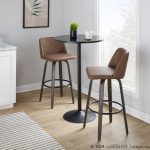 Toriano 30 Mid-Century Modern Espresso Swivel Barstools (Set of 2) 11 Toriano 30 Mid-Century Modern Espresso Swivel Barstools (Set of 2)