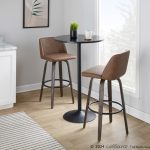 Toriano 30 Mid-Century Modern Espresso Swivel Barstools (Set of 2) 10 Toriano 30 Mid-Century Modern Espresso Swivel Barstools (Set of 2)