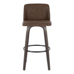 Toriano 30 Mid-Century Modern Espresso Swivel Barstools (Set of 2) 17 Toriano 30 Mid-Century Modern Espresso Swivel Barstools (Set of 2)
