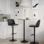 Toriano Black Faux Leather Contemporary Adjustable Bar Stools (Set of 2) 11 Toriano Black Faux Leather Contemporary Adjustable Bar Stools (Set of 2)