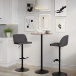 Toriano Black Steel Grey Faux Leather Contemporary Bar Stools (Set of 2) 11 Toriano Black Steel Grey Faux Leather Contemporary Bar Stools (Set of 2)