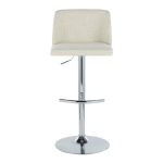 Toriano Cream Contemporary Adjustable Swivel Barstool Set (Set of 2) 15 Toriano Cream Contemporary Adjustable Swivel Barstool Set (Set of 2)