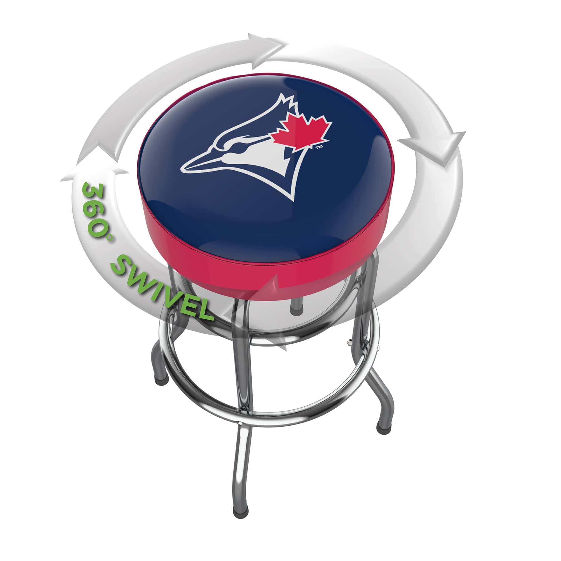 Toronto Blue Jays Chrome Bar Stool American Made Team Barstool 7 Toronto Blue Jays Chrome Bar Stool American Made Team Barstool - Image 7