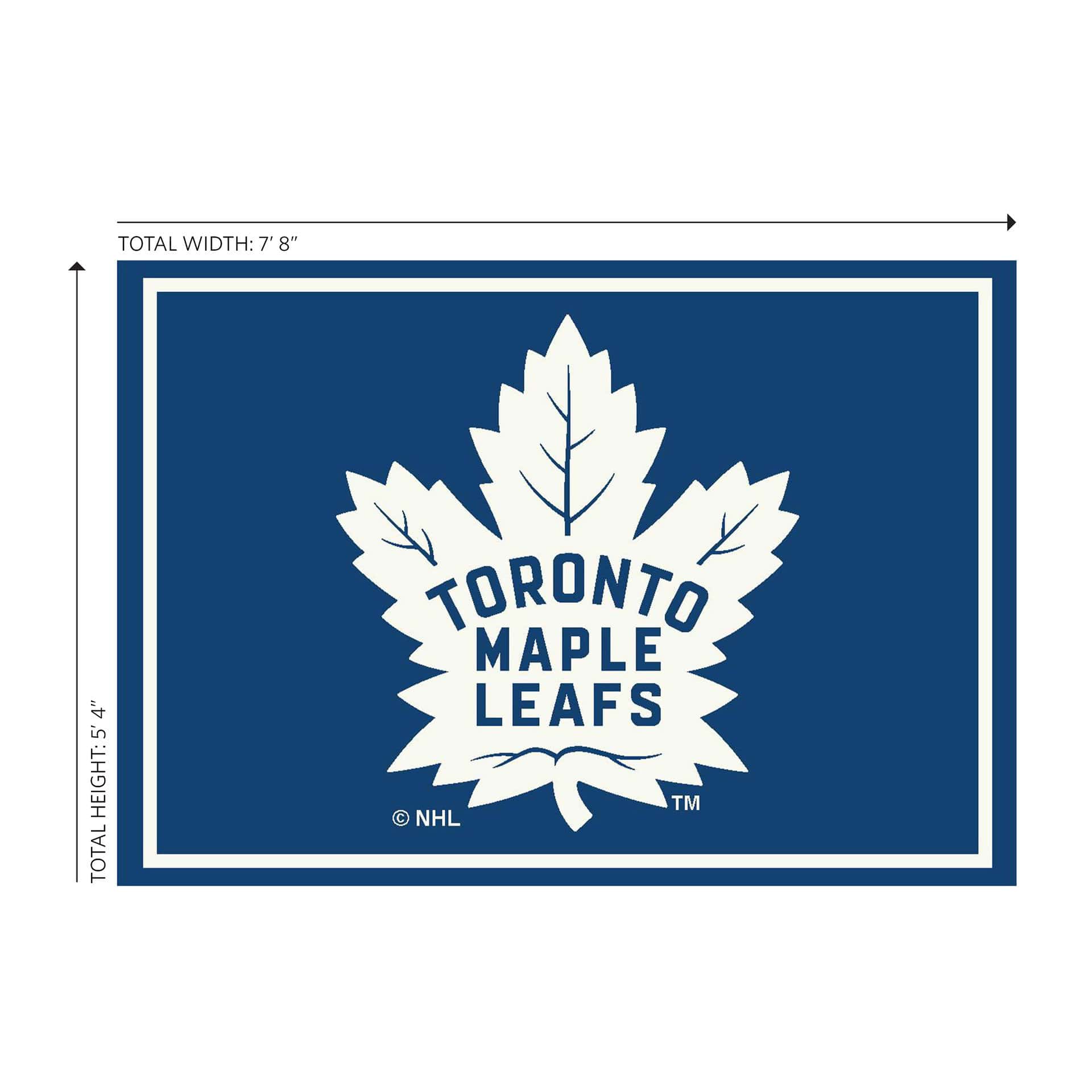 Toronto Maple Leafs 6x8 Spirit Rug 3 Toronto Maple Leafs 6x8 Spirit Rug - Image 3