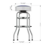 Toronto Maple Leafs Chrome Bar Stool 7 Toronto Maple Leafs Chrome Bar Stool