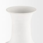 Toru Tall White w/ Grey Ombre Metal Vase