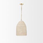 Tosha 1-Light Cotton Rope Bell Pendant
