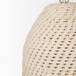 Tosha 1-Light Cotton Rope Bell Pendant