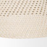 Tosha 1-Light Tapered Cotton Rope Drum Pendant