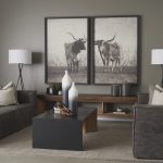 Townley Small White w/ Black Ombre Metal Vase