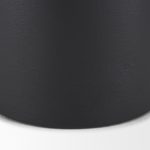 Townley Small White w/ Black Ombre Metal Vase