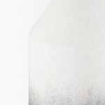 Townley Tall White w/ Black Ombre Metal Vase