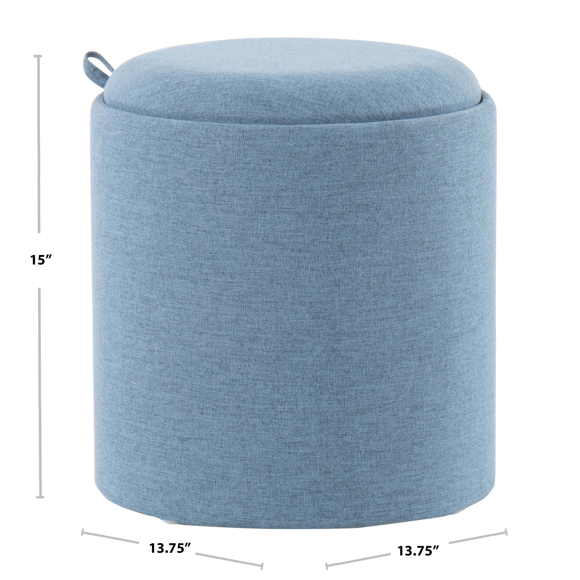 Tray Grey Fabric Contemporary Nesting Ottoman Set 9 Tray Grey Fabric Contemporary Nesting Ottoman Set - Image 9