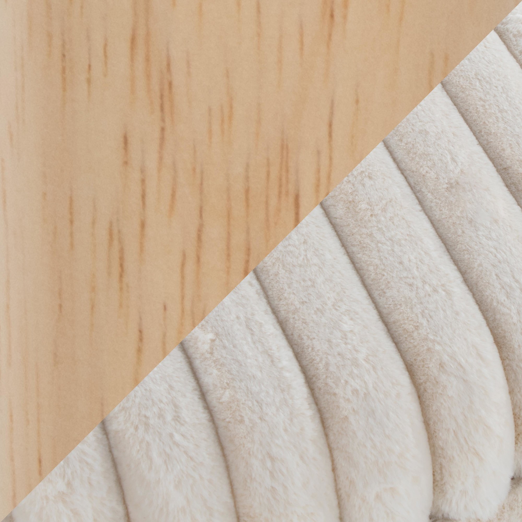 Tray Plush Cream Faux Fur Storage Ottoman Set 15 Tray Plush Cream Faux Fur Storage Ottoman Set - Image 15