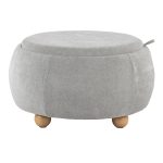 Tray Pouf 26-Inch Natural Wood Contemporary Storage Ottoman 17 Tray Pouf 26-Inch Natural Wood Contemporary Storage Ottoman
